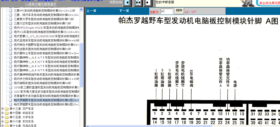 猎豹发动机针脚