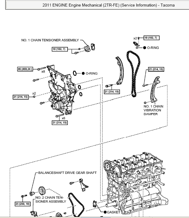 11年2TR发动机正时