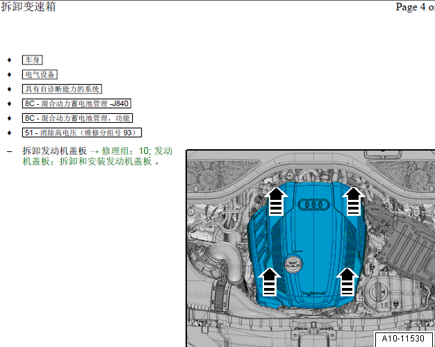 12年奥迪A6 自动变速箱拆装
