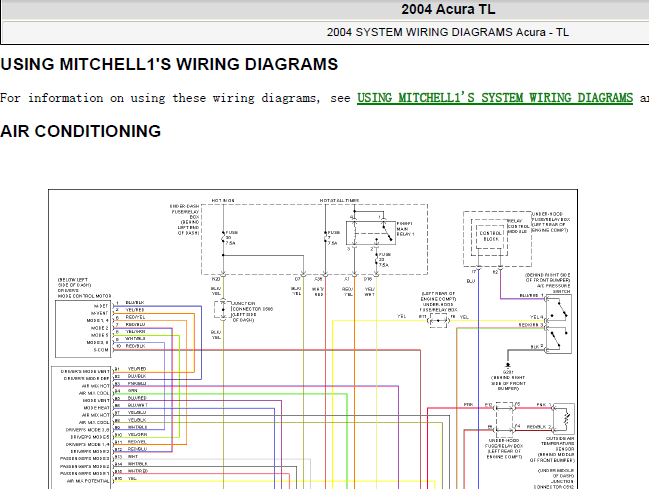 04年里程空调电路图