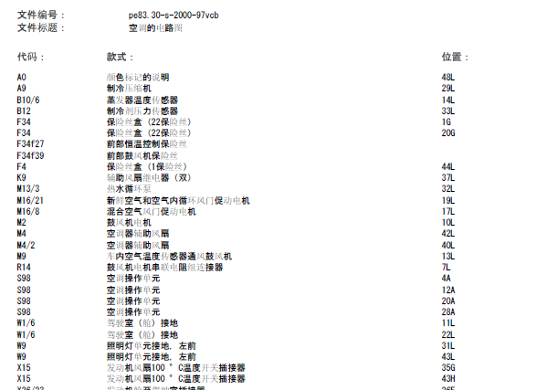 10年奔驰唯雅诺空调电路图