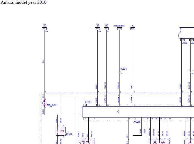 10年欧宝安德拉 空调电路