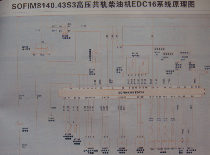 依维柯发动机电路图