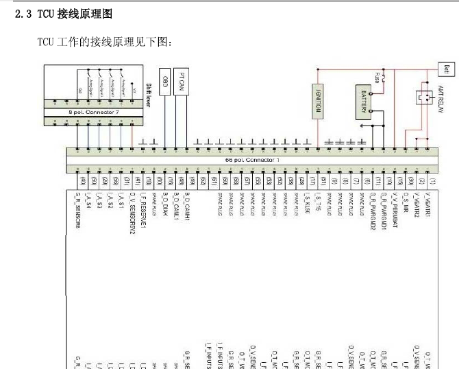 12年风行景逸XL变速箱控制原理图