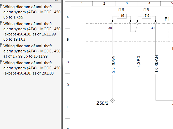 01年奔驰SMART 防盗电路