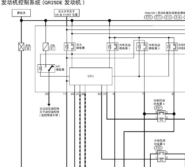 12年日产奇骏全车电路图