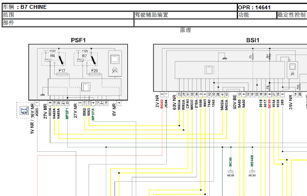 雪铁龙C4L（B7）ABS电路图