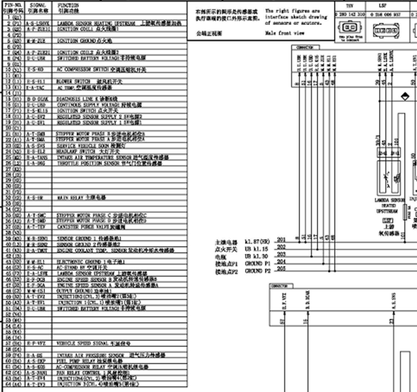 M797发动机电路图+针脚