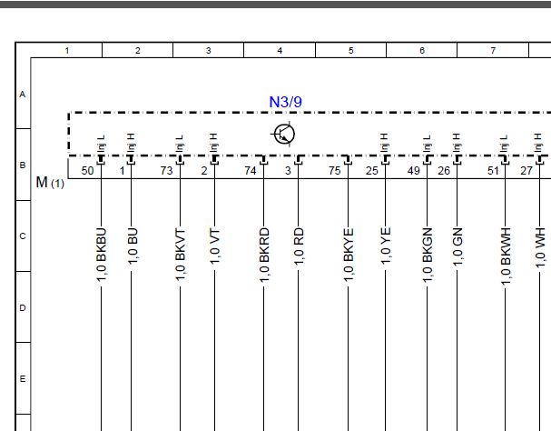 奔驰GL350发动机电路图