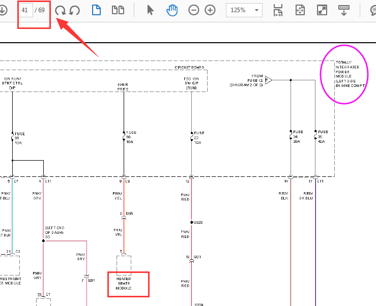 14年吉普指南者保险配电线路图