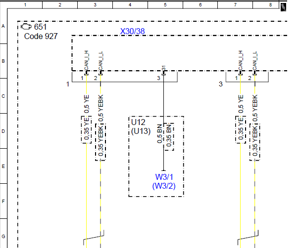 2017年奔驰GLA200 CAN线路图