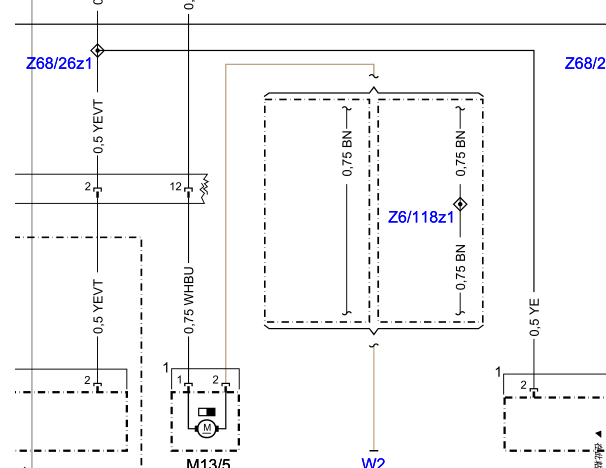奔驰C200L空调系统电路图