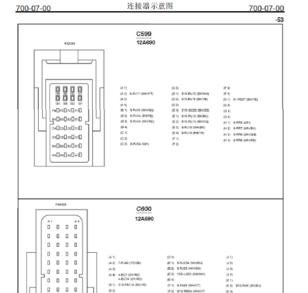福特福克斯发动机针脚