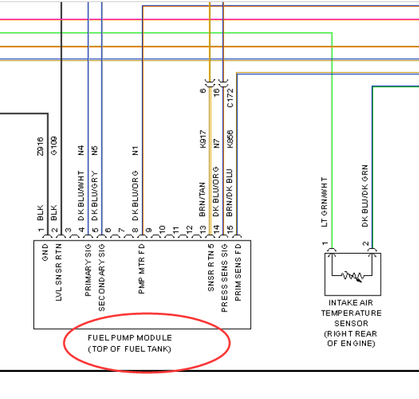 12年吉普大切诺基3.6油泵电路图