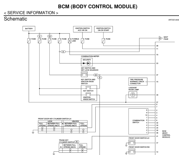 08年颐达BCM线路图