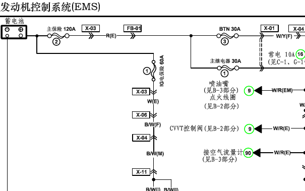 海马M6发动机电路图