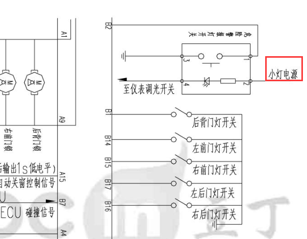 10年东风风行景逸小灯线路图