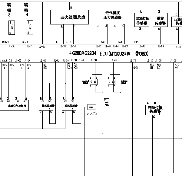 金杯阁瑞斯发动机线路图
