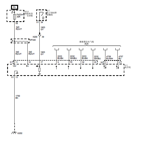 18年 别克GL8娱乐线路图