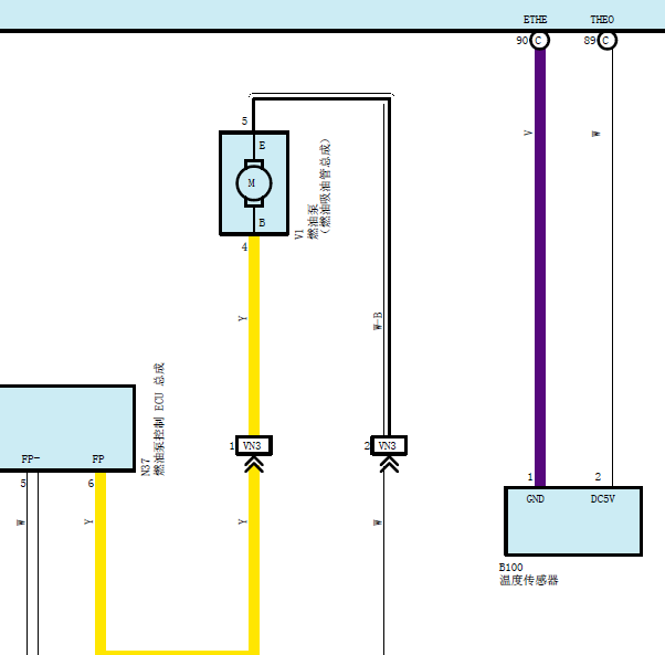 18年丰田RAV4发动机线路图