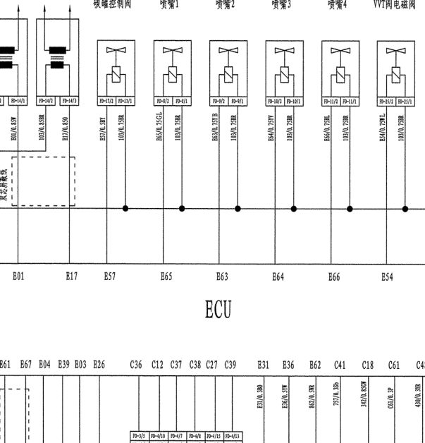 10年吉利英伦SC7发动机线路图