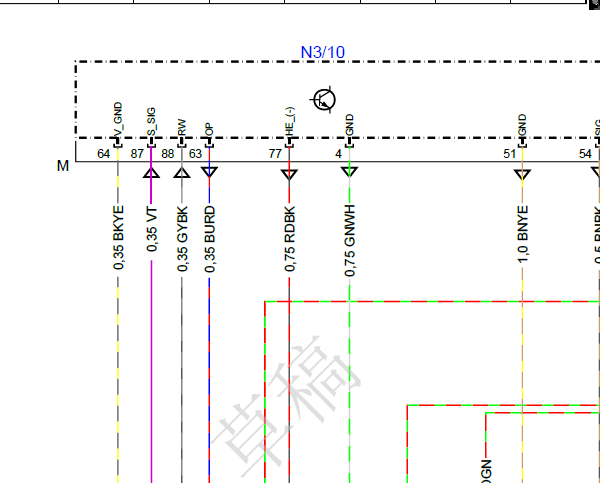 奔驰GLA220发动机电路图