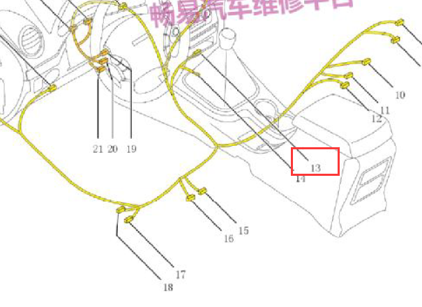 长城哈弗H5气囊电脑位置图