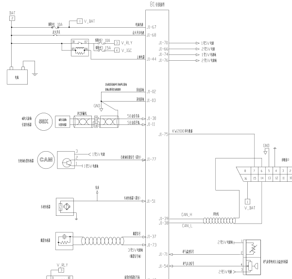 MT22发动机电路图