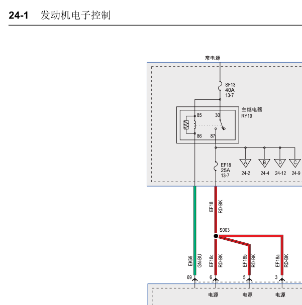2019年福特领界发动机电路图