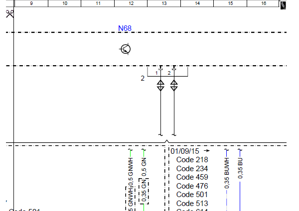 奔驰GLA200转向电路图
