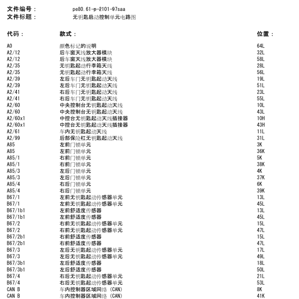 2010年奔驰s350无钥匙进入电路图