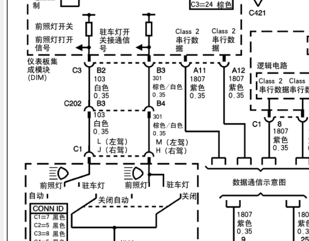 2007年凯迪拉克CTS刹车灯和保险丝继电器资料