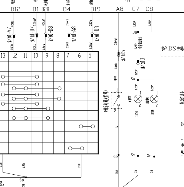 11年奇瑞旗云3倒车开关电路图