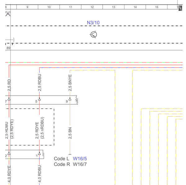 奔驰C260L发动机电路图