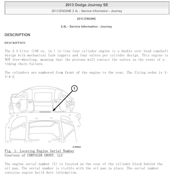 2013年酷威发动机维修手册
