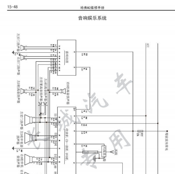 2011年长城M2音响电路图