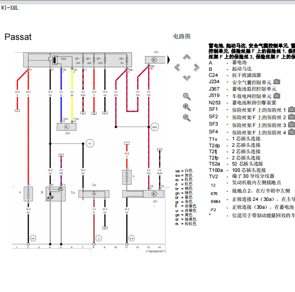2009年帕萨特发动机电路图