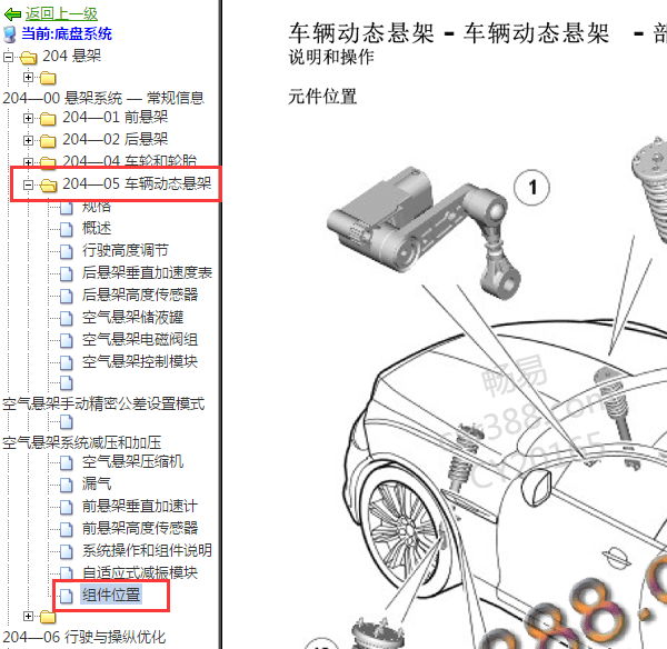2012年捷豹XJ悬架位置