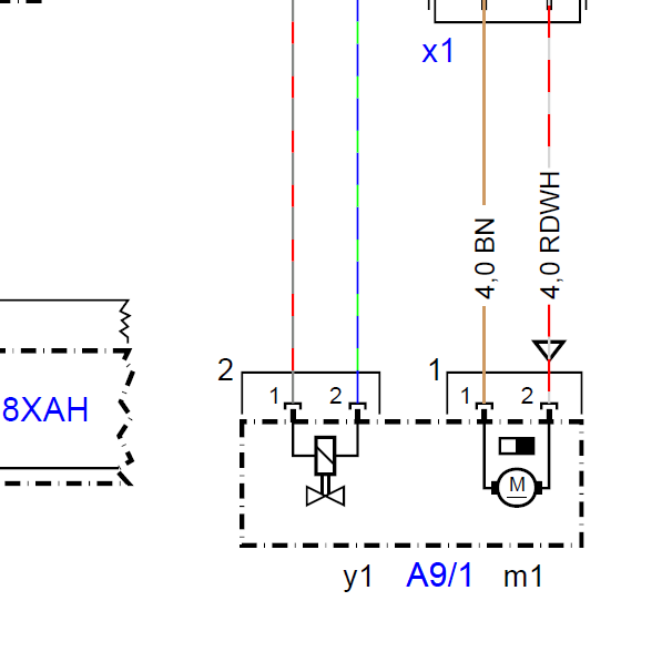 奔驰CLS300悬架压缩机电路图