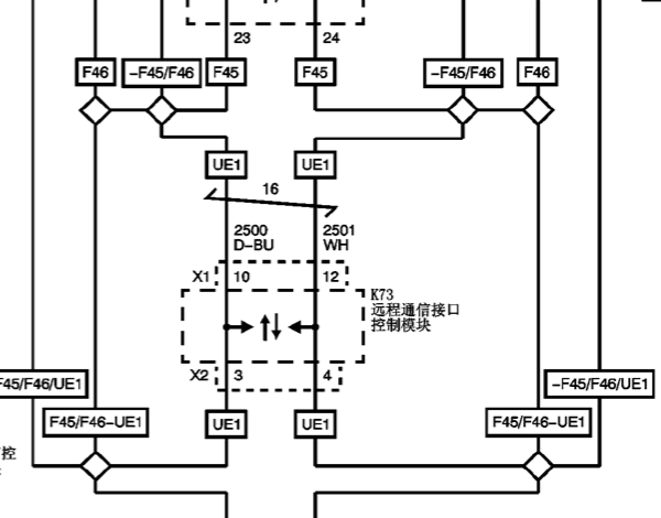 13年别克君越全车can线电路图