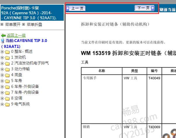 2014年保时捷卡宴维修手册