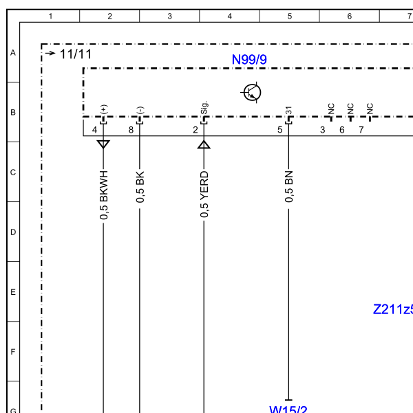 2013年奔驰E260灯光电路图