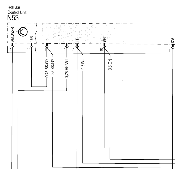 1993年奔驰S300防盗电路图