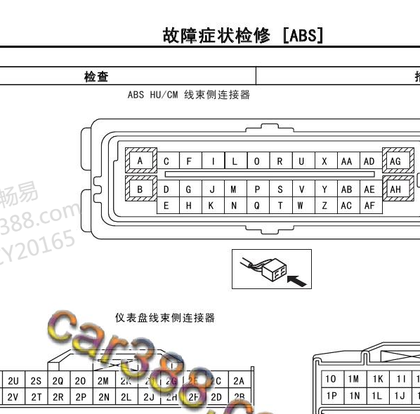 2009年马自达6ABS 针脚
