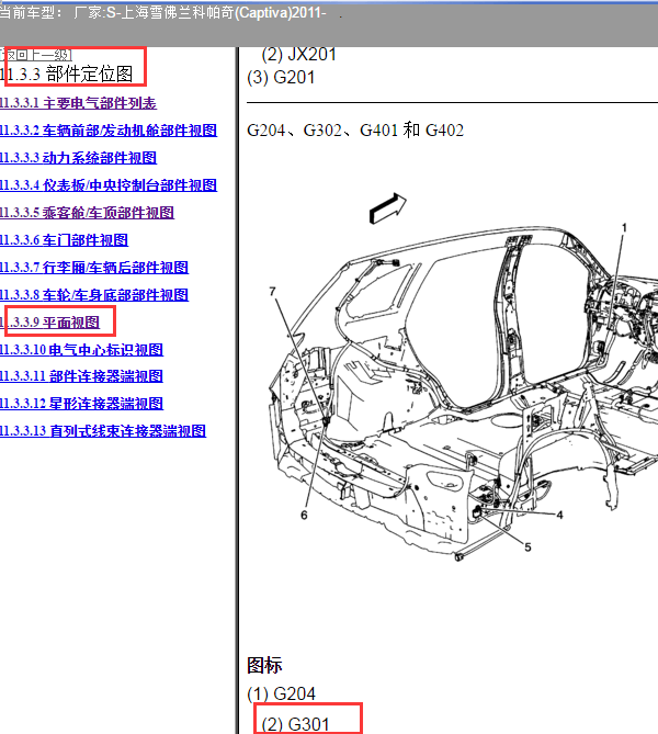 2011年科帕奇G301打铁点位置