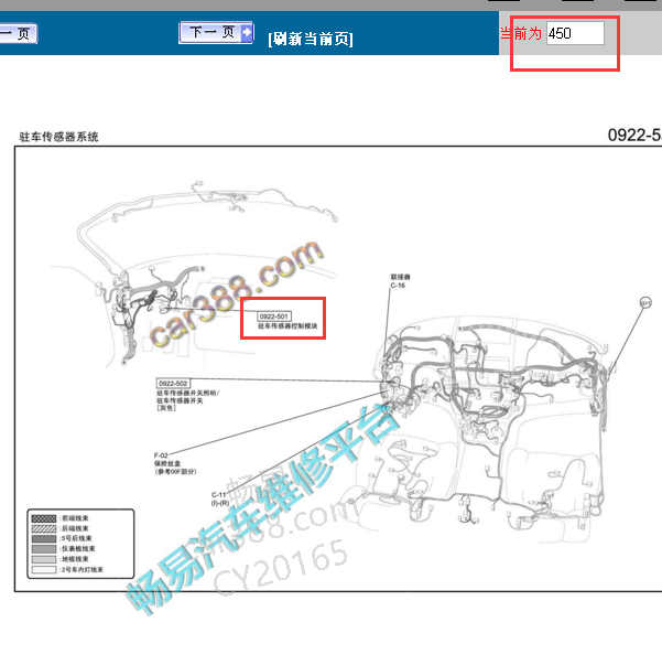 2010年驻车辅助模块位置