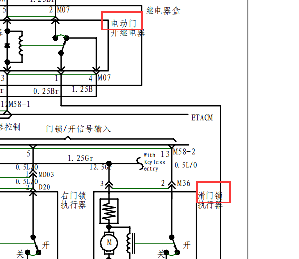 2008年江淮瑞风祥和滑门电路图