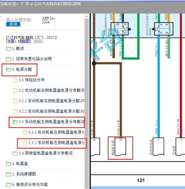 2016年陆风X7IG2继电器电路图