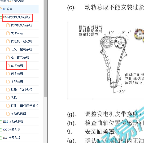 2019-2020年汉腾V7 TLE4G15T发动机正时