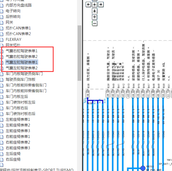 2017年保时捷帕拉梅拉气囊电路图